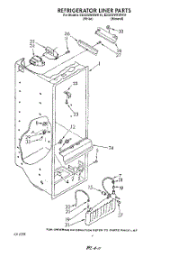 03 - Refrigerator Liner parts for Whirlpool Refrigerator ED22GWXWW10 from AppliancePartsPros.com
