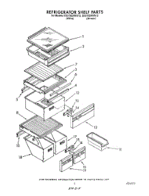 04 - Refrigerator Shelf parts for Whirlpool Refrigerator ED27DQXWW12 from AppliancePartsPros.com