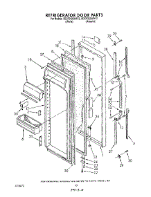07 - Refrigerator Door parts for Whirlpool Refrigerator ED27DQXWW12 from AppliancePartsPros.com
