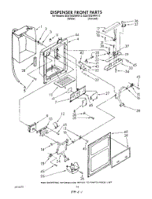 09 - Dispense Front parts for Whirlpool Refrigerator ED27DQXWW12 from AppliancePartsPros.com