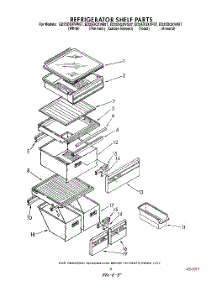 04 - Refrigerator Shelf parts for Whirlpool Refrigerator ED25DQXVM07 from AppliancePartsPros.com