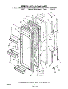 07 - Refrigerator Door parts for Whirlpool Refrigerator ED25DQXVW07 from AppliancePartsPros.com