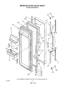 07 - Refrigerator Door parts for Whirlpool Refrigerator ED27RQXWW11 from AppliancePartsPros.com