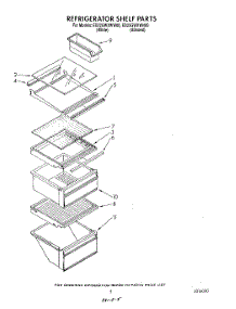 04 - Refrigerator Shelf parts for Whirlpool Refrigerator ED22GWXWW00 from AppliancePartsPros.com