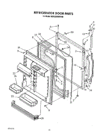 07 - Refrigerator Door parts for Kitchenaid Refrigerator KBRS22KWAL00 from AppliancePartsPros.com