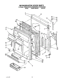 06 - Refrigerator Door parts for Whirlpool Refrigerator ET20DKXWN03 from AppliancePartsPros.com