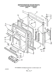 07 - Refrigerator Door parts for Whirlpool Refrigerator ET22DKXWN01 from AppliancePartsPros.com