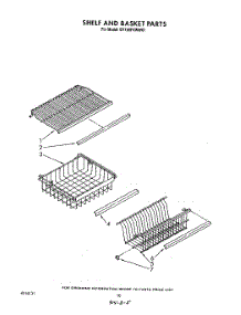 06 - Shelf And Basket parts for Whirlpool Freezer EV190FXWN01 from AppliancePartsPros.com