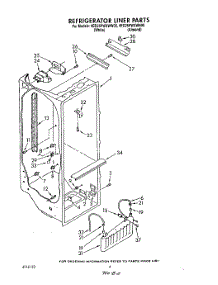 03 - Refrigerator Liner parts for Whirlpool Refrigerator 4ED25PWXWW00 from AppliancePartsPros.com