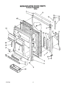 06 - Refrigerator Door parts for Whirlpool Refrigerator ET20RKXXW00 from AppliancePartsPros.com
