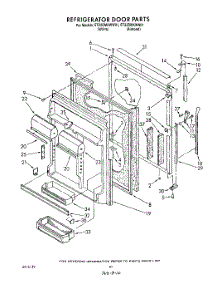 07 - Refrigerator Door parts for Whirlpool Refrigerator ET22DMXWN01 from AppliancePartsPros.com