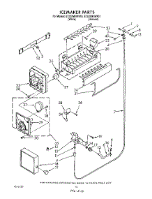 08 - Ice Maker parts for Whirlpool Refrigerator ET22DMXWW01 from AppliancePartsPros.com