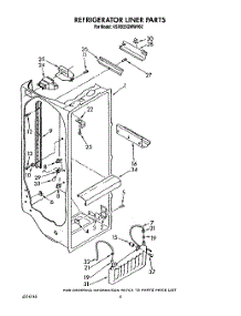 03 - Refrigerator Liner parts for Kitchenaid Refrigerator KSRB25QWWH02 from AppliancePartsPros.com