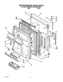 06 - Refrigerator Door parts for Whirlpool Refrigerator ET20RKXXW01 from AppliancePartsPros.com