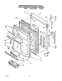 06 - Refrigerator Door parts for Whirlpool Refrigerator ET20DKXWW02 from AppliancePartsPros.com