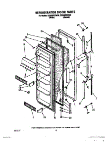 07 - Refrigerator Door parts for Whirlpool Refrigerator ED25GWXXW00 from AppliancePartsPros.com