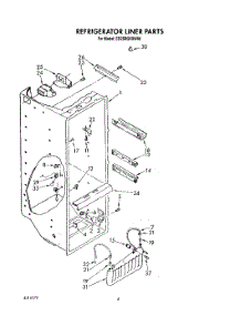 03 - Refrigerator Liner parts for Whirlpool Refrigerator ED25RQXXW00 from AppliancePartsPros.com