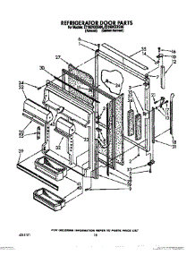 07 - Refrigerator Door parts for Whirlpool Refrigerator ET18DKXXN00 from AppliancePartsPros.com