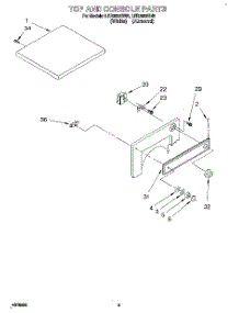 03 - Section parts for Whirlpool Dryer LER3622BN0 from AppliancePartsPros.com