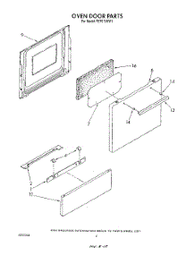 05 - Oven Door parts for Whirlpool Range FEP210VL1 from AppliancePartsPros.com
