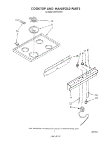 06 - Cook Top And Manifold parts for Whirlpool Range FEP210VL1 from AppliancePartsPros.com