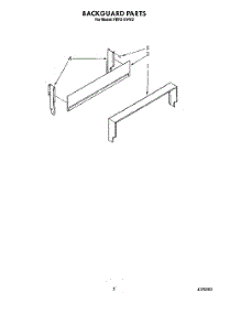 04 - Backguard parts for Whirlpool Range FEP210VL2 from AppliancePartsPros.com