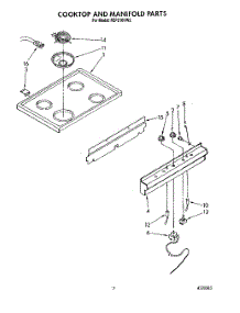 06 - Cooktop And Manifold parts for Whirlpool Range FEP210VL2 from AppliancePartsPros.com