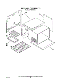 04 - Internal Oven parts for Whirlpool Range FES370VL1 from AppliancePartsPros.com