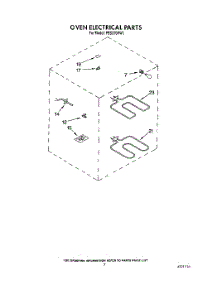 07 - Oven Electrical parts for Whirlpool Range FES370VL1 from AppliancePartsPros.com