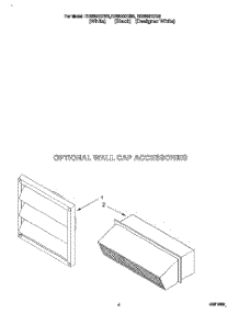 03 - Optional Wall Cap Accessories parts for Whirlpool Cooktop RC8900XXB0 from AppliancePartsPros.com