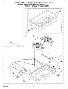 06 - Optional Glass Ceramic Module parts for Whirlpool Cooktop RC8900XXQ0 from AppliancePartsPros.com
