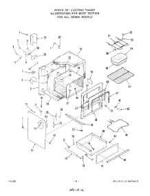 05 - Oven Door parts for Roper Range 2324W0A from AppliancePartsPros.com