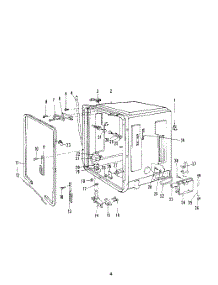 05 - Section parts for Roper Dishwasher 8501L40 from AppliancePartsPros.com