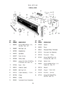 14 - :Bmodel 8571-L40, Console Panel parts for Roper Dishwasher 8501L40 from AppliancePartsPros.com