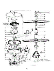 31 - Section parts for Roper Dishwasher 8501L40 from AppliancePartsPros.com