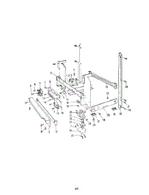 46 - Section parts for Roper Dishwasher 8501L40 from AppliancePartsPros.com