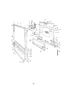 15 - Section parts for Roper Dishwasher 8561L40 from AppliancePartsPros.com