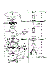 19 - Section parts for Roper Dishwasher 8561L40 from AppliancePartsPros.com
