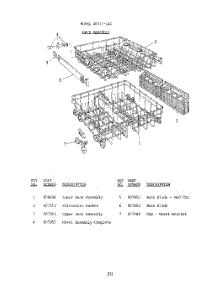 21 - Rack parts for Roper Dishwasher 8581L40 from AppliancePartsPros.com