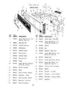 38 - :Bmodel 8501-L40, Console Panel parts for Roper Dishwasher 8581L40 from AppliancePartsPros.com