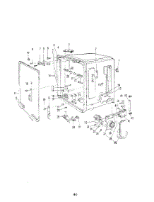 41 - Section parts for Roper Dishwasher 8581L40 from AppliancePartsPros.com