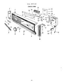 09 - Console parts for Roper Dishwasher 8565L00 from AppliancePartsPros.com