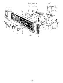 17 - Console parts for Roper Dishwasher 8575L00 from AppliancePartsPros.com