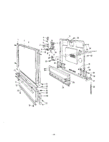 10 - Door parts for Roper Dishwasher 8585L00 from AppliancePartsPros.com