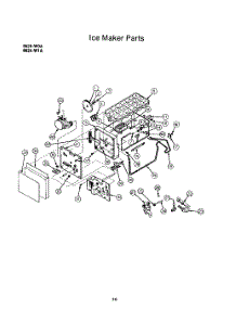 09 - Ice Maker parts for Roper Refrigerator 8624W1A from AppliancePartsPros.com