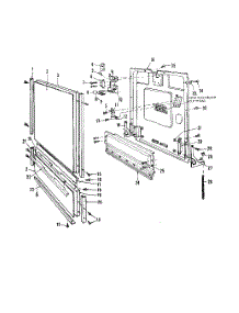 11 - Tub parts for Roper Dishwasher 8565L10 from AppliancePartsPros.com