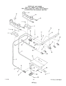 05 - Section parts for Roper Range 1305W3A from AppliancePartsPros.com