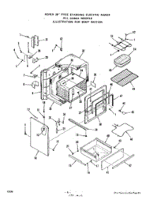 05 - Oven Door parts for Roper Range 2326W0A from AppliancePartsPros.com
