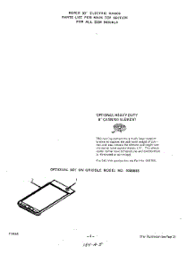 04 - Optional Equipment parts for Roper Range 2214W2A from AppliancePartsPros.com