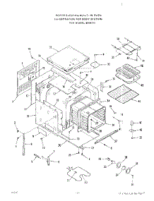 04 - Oven Door parts for Roper Oven B9307X0 from AppliancePartsPros.com